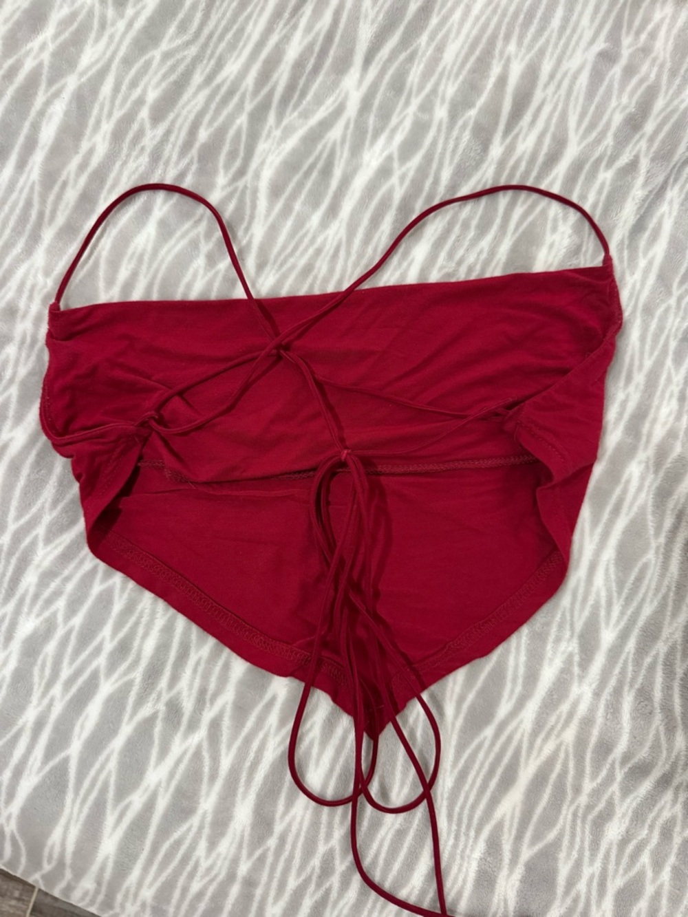 SHEIN Red Backless Crop Top - Picture 2 of 2